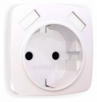 Накладка для розетки с заземлением и со шторками и 2хUSB type A Ambrella Volt OMEGA OP2090 в Нижнем Новгороде