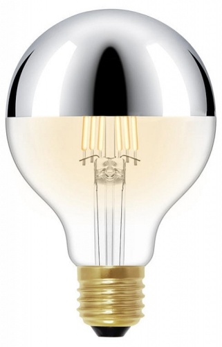Лампа светодиодная Loft it Edison Bulb E27 6Вт 2700K G80LED Chrome в Чайковском фото 2