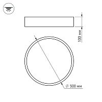 Светильник SP-TOR-PILL-PRISM-R500-35W Warm3000 (BK, 100 deg, 230V) (Arlight, IP20 Металл, 3 года) в Азове