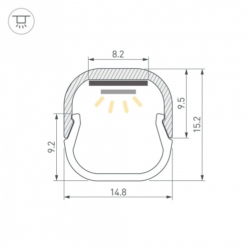 Профиль накладной Arlight LINE 061083 в Нижнем Новгороде фото 2