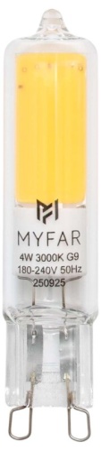 Лампа светодиодная MyFar Базис G9 G9 4Вт 3000K MB1101G9-4W3K в Нижнем Новгороде