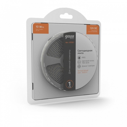 Лента светодиодная Gauss Basic BT051 в Нижнем Новгороде фото 5