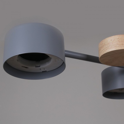 Люстра на штанге 03758-0.3-06 GREY+WOOD GX53 в Нижнем Новгороде фото 3