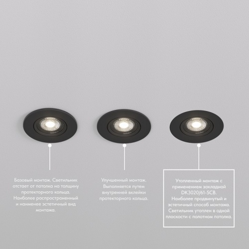 Встраиваемый светильник Denkirs DK3020 DK3020-BK в Нижнем Новгороде фото 7
