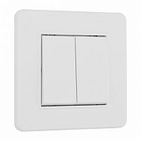 Выключатель двухклавишный Arte Milano SET16-1 SET16-1-30-2 white в Нижнем Новгороде