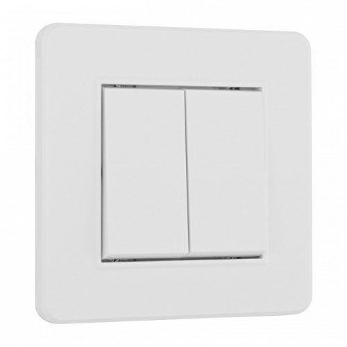 Выключатель двухклавишный Arte Milano SET16-1 SET16-1-30-2 white в Нижнем Новгороде