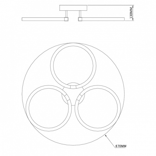 Потолочная люстра Escada Tube 10279/3LED в Нижнем Новгороде фото 4