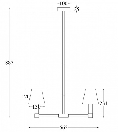 Люстра на штанге Maytoni Tet-a-tet MOD104PL-05B в Дудинке фото 3