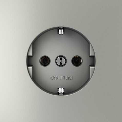 Розетка с заземлением, без рамки Voltum S70 VLS040105 в Нижнем Новгороде фото 3