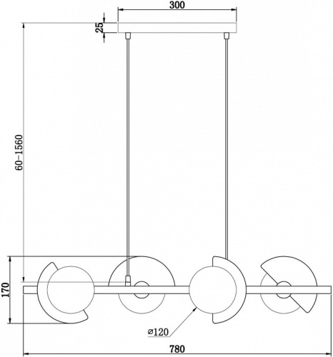 Подвесная люстра Freya Sepia FR5391PL-04CFL в Нижнем Новгороде фото 2