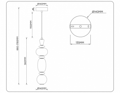 Подвесной светильник Ambrella Light LH LH53142 в Нижнем Новгороде фото 4