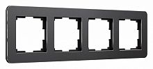 Рамка на 4 поста Werkel Platinum (черный алюминий) W0042608 в Нижнем Новгороде