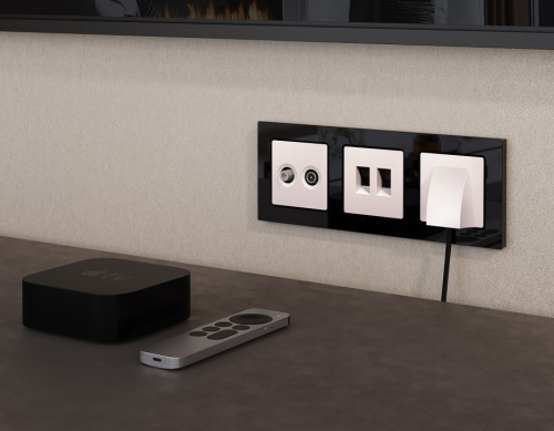 Накладка для розетки для вывода кабеля Ambrella Volt ALFA AP2158 в Нижнем Новгороде фото 2