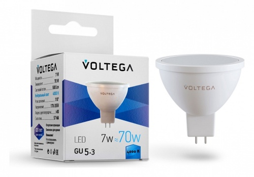 Лампа светодиодная Voltega Simple GU5.3 7Вт 4000K 7059 в Майкопе