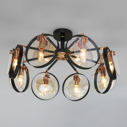 Люстра на штанге Eurosvet Gallo 70121/8 черный в Нижнем Новгороде фото 4