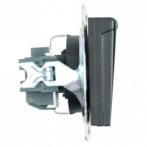 Розетка с заземлением и со шторкой, без рамки с крышкой Stekker Катрин 39608 в Нижнем Новгороде фото 5