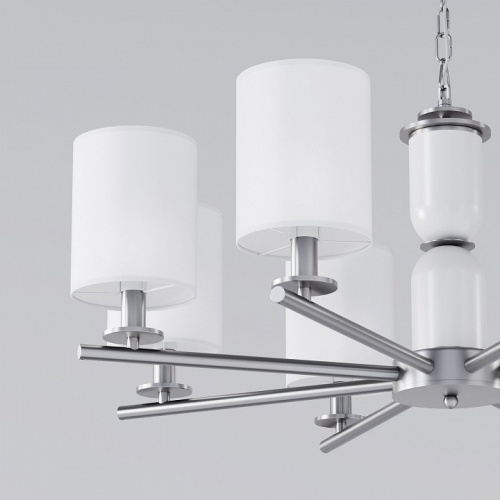 Подвесная люстра Eurosvet Caprera 60146/8 никель в Нижнем Новгороде фото 5