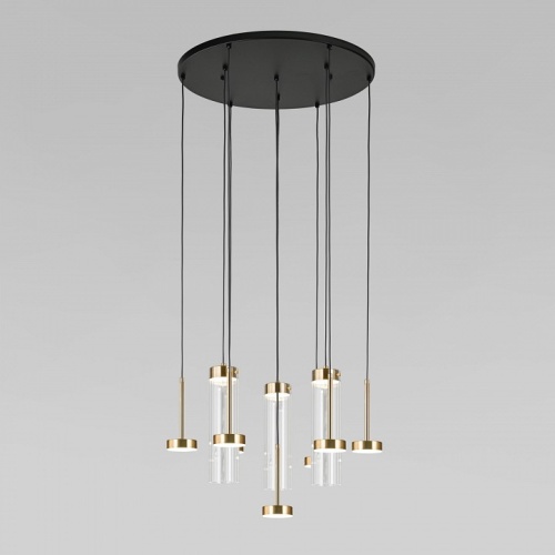 Подвесная люстра Eurosvet Quarzo 301102 LED латунь в Нижнем Новгороде