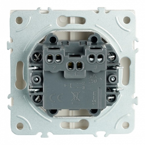 Выключатель самовозвратный двухклавишный без рамки Stekker Эмили 50325 в Нижнем Новгороде фото 3