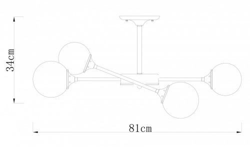 Люстра на штанге Arte Lamp Marco A2703PL-6SG в Яранске фото 3