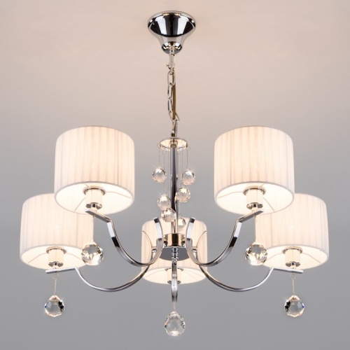 Подвесная люстра Eurosvet Napoli 60095/5 хром в Нижнем Новгороде фото 4