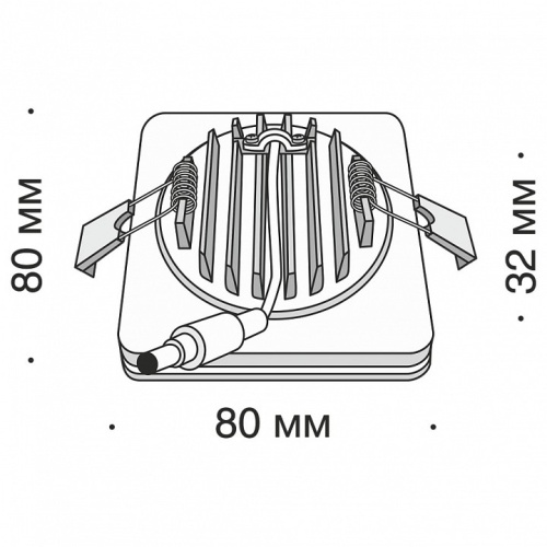 Встраиваемый светильник Maytoni Phanton DL2001-L7B4K в Нижнем Новгороде фото 3