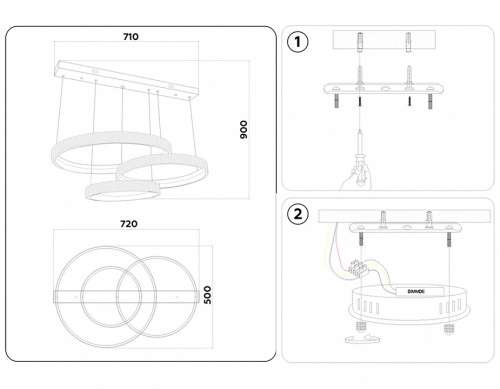 Подвесной светильник Ambrella Light FA FA6162 в Нижнем Новгороде фото 2