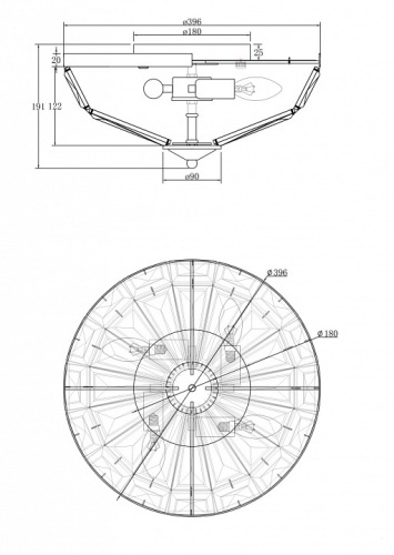 Накладной светильник Maytoni Facet MOD094CL-04G в Нижнем Новгороде фото 4