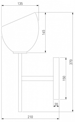 Бра Eurosvet Arrista 60130/1 хром в Бородино фото 2