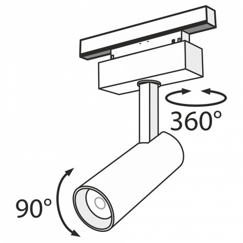 Светильник на штанге Maytoni Focus LED TR019-2-10W3K-B в Слободском фото 5