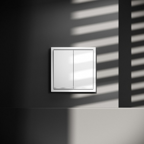 Выключатель проходной двухклавишный с подсветкой без рамки Voltum S70 VLS020401 в Нижнем Новгороде фото 3