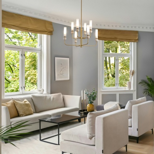 Люстра на штанге Freya Sunspot FR5482CL-06BS1 в Нижнем Новгороде фото 5