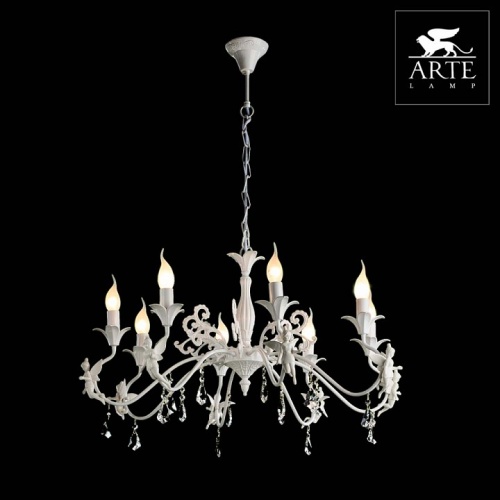 Подвесная люстра Arte Lamp Angelina A5349LM-8WH в Яранске фото 4