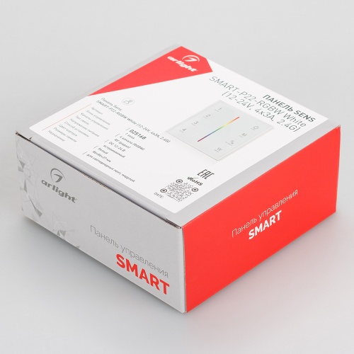 Панель Sens SMART-P22-RGBW White (12-24V, 4x3A, 2.4G) (Arlight, IP20 Пластик, 5 лет) в Магадане фото 4