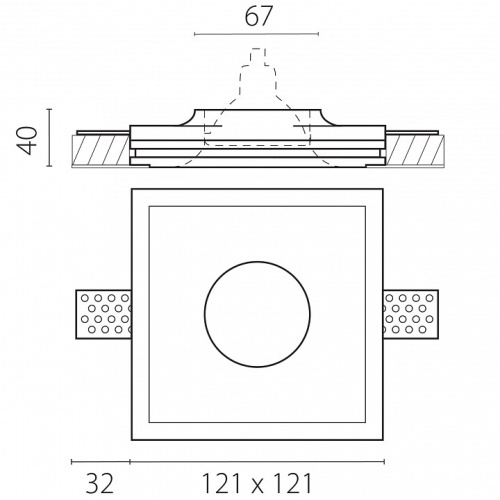 Встраиваемый светильник Lightstar Anello 002000 в Нижнем Новгороде фото 2
