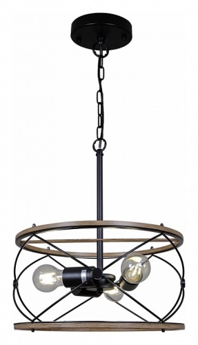 Подвесная люстра ILLUMICO WOOD IL1008-3P-05 BK WOOD в Нижнем Новгороде