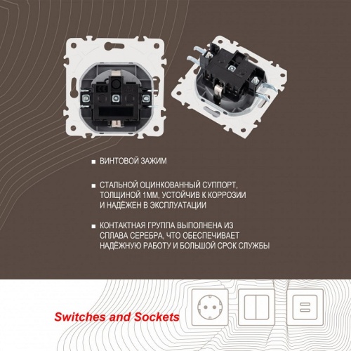 Розетка влагозащищенная с заземлением и со шторкой с крышкой Arte Milano am-205 205.41-1.silver в Нижнем Новгороде фото 2