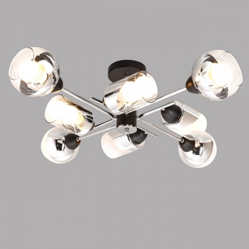 Потолочная люстра Imex MD.8243 MD.8243-8-S-BK+CH в Нижнем Новгороде фото 2