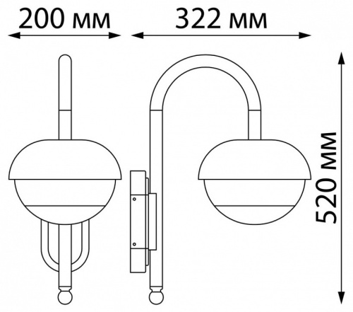 Светильник на штанге Novotech Acorn 370955 в Нижнем Новгороде фото 2