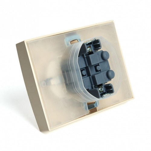 Розетка двойная с заземлением и со шторками, с крышкой Stekker Эрна 49137 в Нижнем Новгороде фото 2