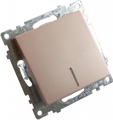 Выключатель одноклавишный с подсветкой без рамки Stekker Катрин 39591 в Нижнем Новгороде фото 4