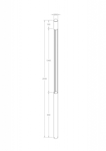 Наземный высокий светильник Maytoni Mill O427FL-L30GF3K в Заполярном фото 7