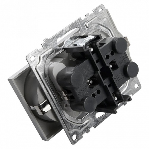 Розетка двойная с заземлением и со шторкой, без рамки Stekker Катрин 39584 в Нижнем Новгороде фото 2