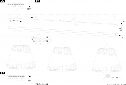Подвесной светильник Eglo Austell 49448 в Бородино фото 3