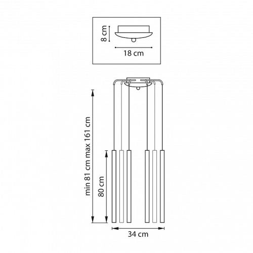 Подвесная люстра Lightstar Tubo L8T747447 в Нижнем Новгороде фото 6