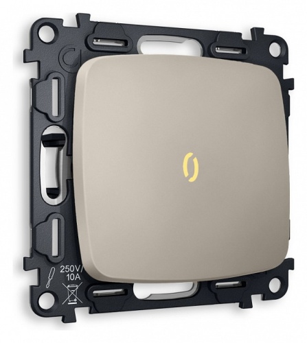 Выключатель проходной одноклавишный с подсветкой без рамки Ambrella Volt OMEGA MO362030 в Нижнем Новгороде