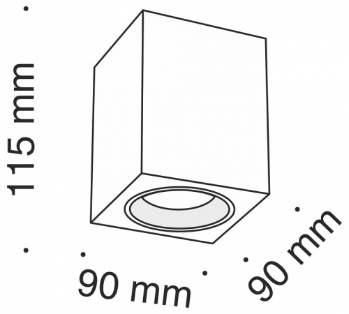 Накладной светильник Maytoni Slim C013CL-01W в Бородино фото 3