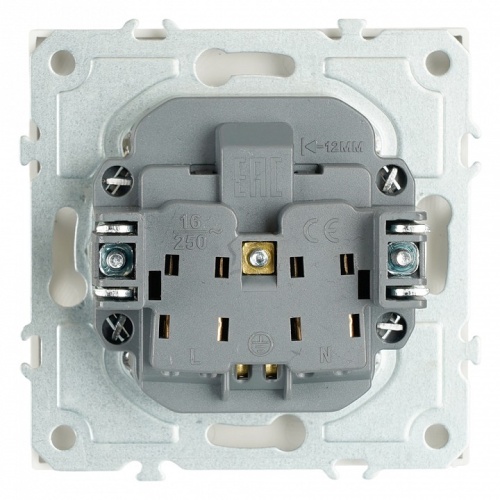 Розетка с заземлением и со шторкой, без рамки Stekker Эмили 50235 в Нижнем Новгороде фото 5