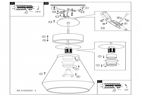 Подвесной светильник Eglo Brixham 49262 в Нижнем Новгороде фото 2