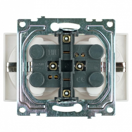 Розетка двойная с заземлением и со шторкой, без рамки Stekker Катрин 39574 в Нижнем Новгороде фото 5